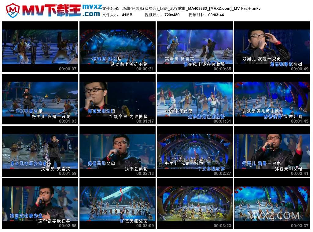 汤潮-好男儿(演唱会)_国语_流行歌曲_MA403883